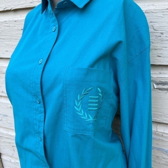 Vintage 80s New Gitano Button Down 1989 80s Long Sleeve Cottage Core Shirt Top - Picture 4 of 8